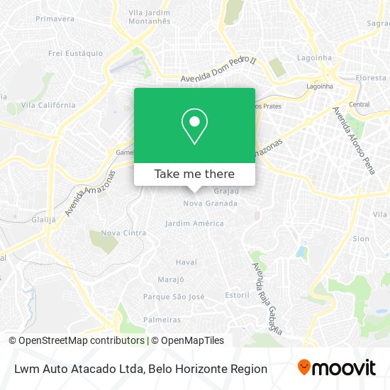 Lwm Auto Atacado Ltda map