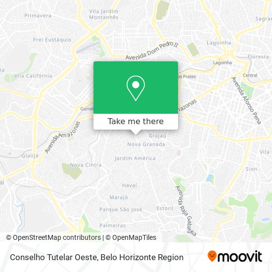 Conselho Tutelar Oeste map