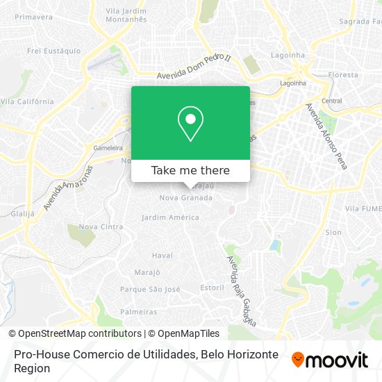 Mapa Pro-House Comercio de Utilidades