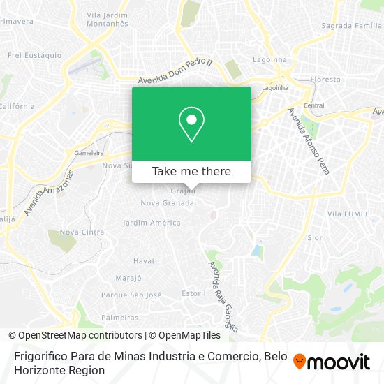 Frigorifico Para de Minas Industria e Comercio map