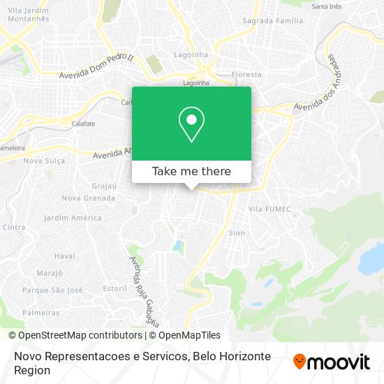 Novo Representacoes e Servicos map