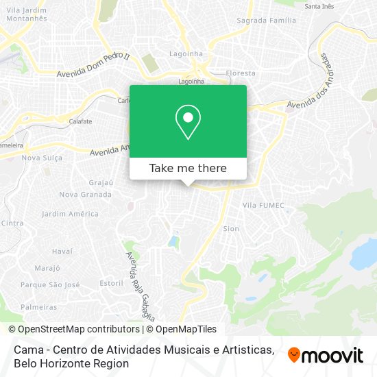 Cama - Centro de Atividades Musicais e Artisticas map