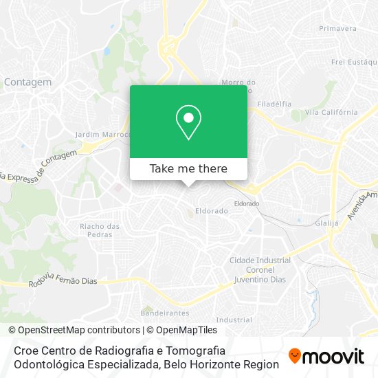 Mapa Croe Centro de Radiografia e Tomografia Odontológica Especializada