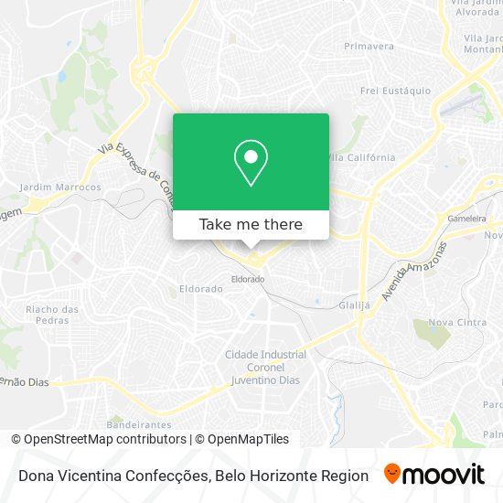 Dona Vicentina Confecções map