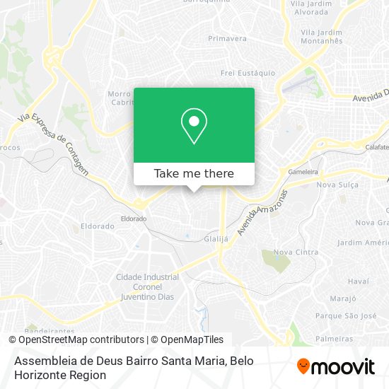 Assembleia de Deus Bairro Santa Maria map