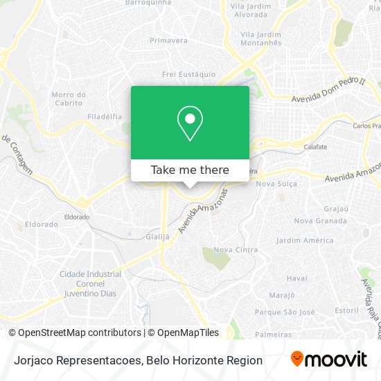 Jorjaco Representacoes map