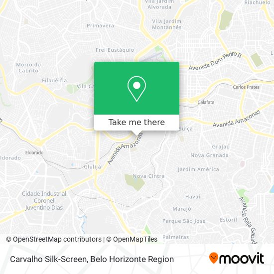 Carvalho Silk-Screen map