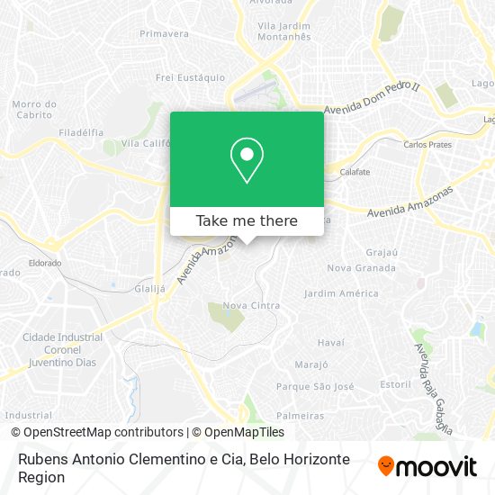 Rubens Antonio Clementino e Cia map