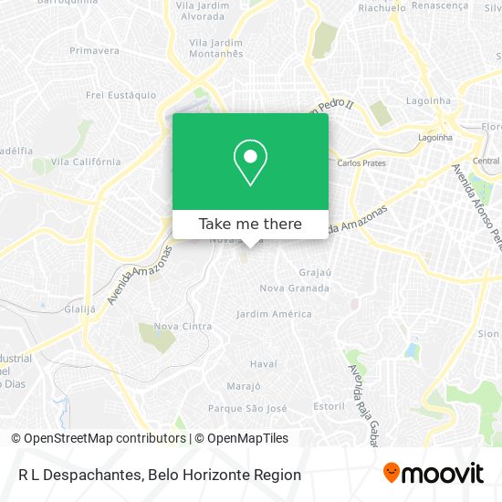 R L Despachantes map