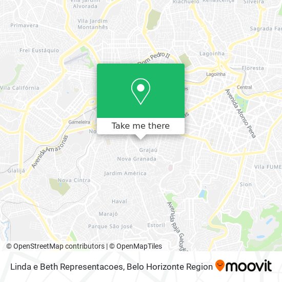 Linda e Beth Representacoes map