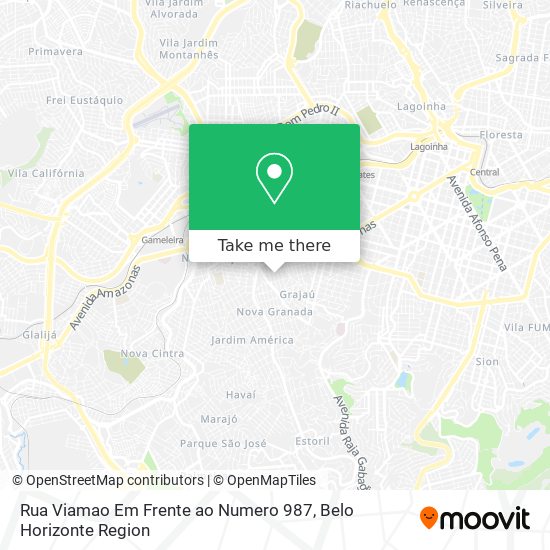 Rua Viamao Em Frente ao Numero 987 map