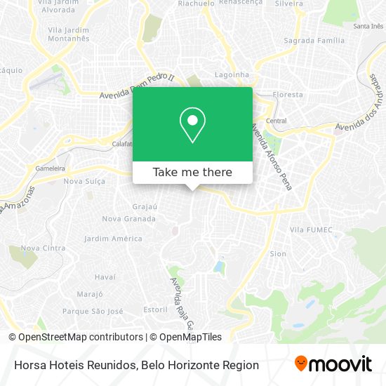 Horsa Hoteis Reunidos map