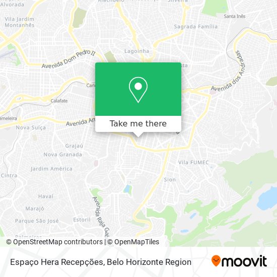 Espaço Hera Recepções map