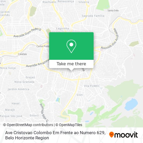 Ave Cristovao Colombo Em Frente ao Numero 629 map