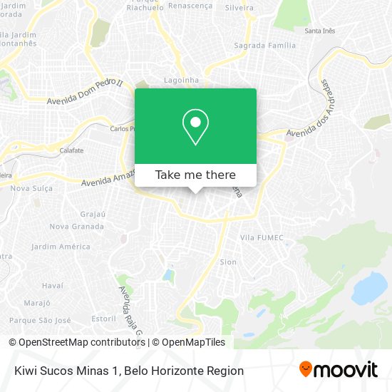 Kiwi Sucos Minas 1 map