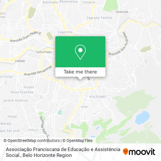 Associação Franciscana de Educação e Assistência Social. map