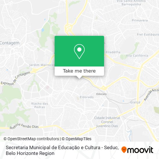 Mapa Secretaria Municipal de Educação e Cultura - Seduc