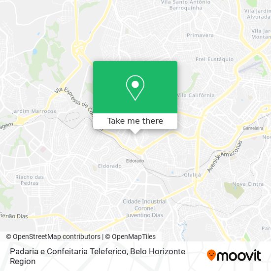 Padaria e Confeitaria Teleferico map