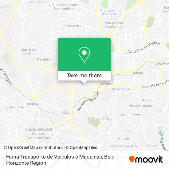 Fama Transporte de Veiculos e Maquinas map