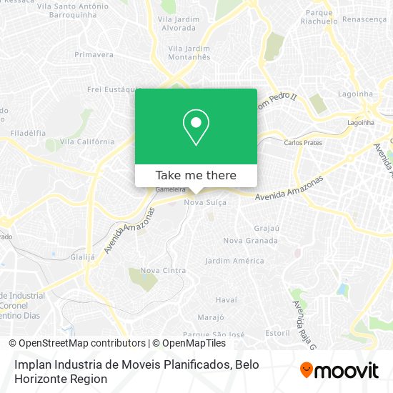 Implan Industria de Moveis Planificados map