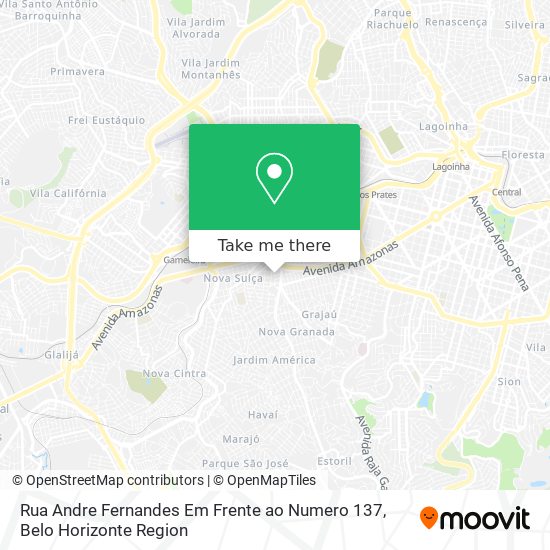 Rua Andre Fernandes Em Frente ao Numero 137 map