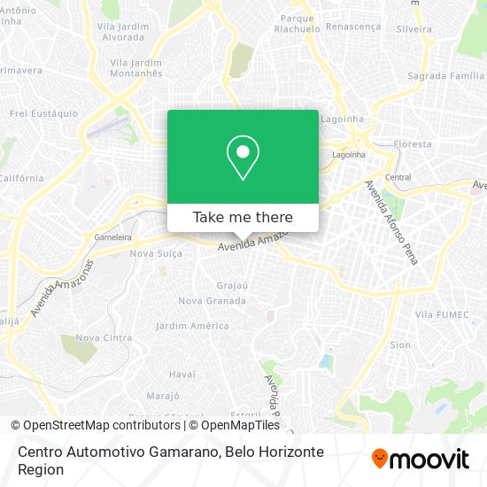 Centro Automotivo Gamarano map