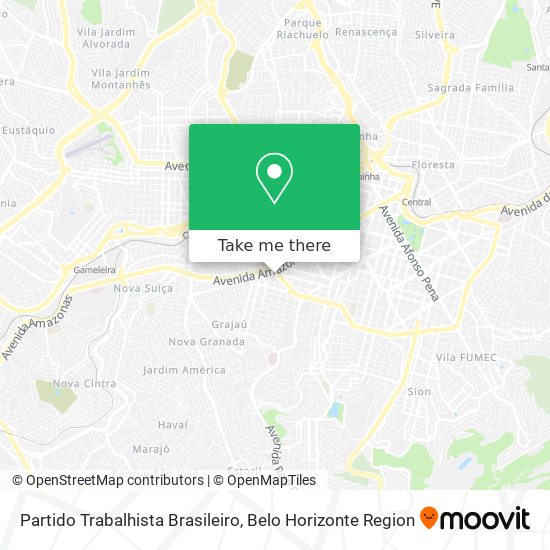 Partido Trabalhista Brasileiro map