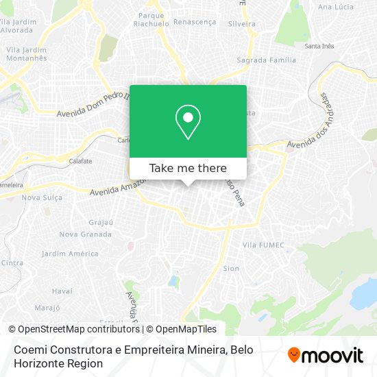 Mapa Coemi Construtora e Empreiteira Mineira