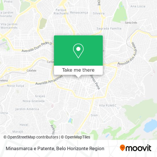 Minasmarca e Patente map