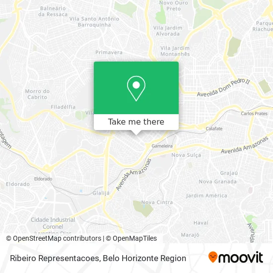 Ribeiro Representacoes map