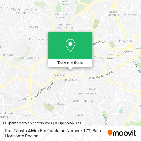 Rua Fausto Alvim Em Frente ao Numero 172 map