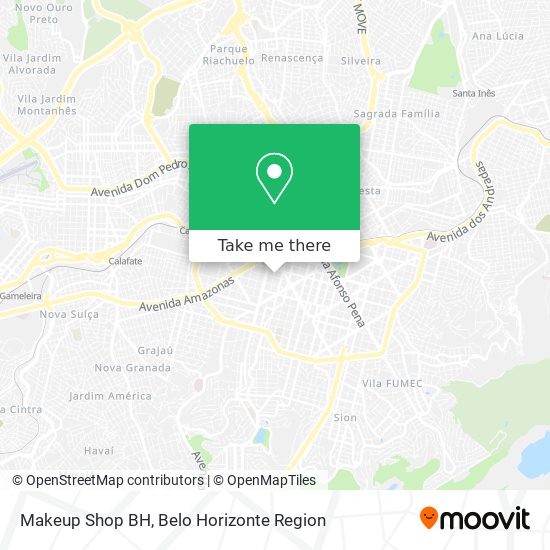 Makeup Shop BH map