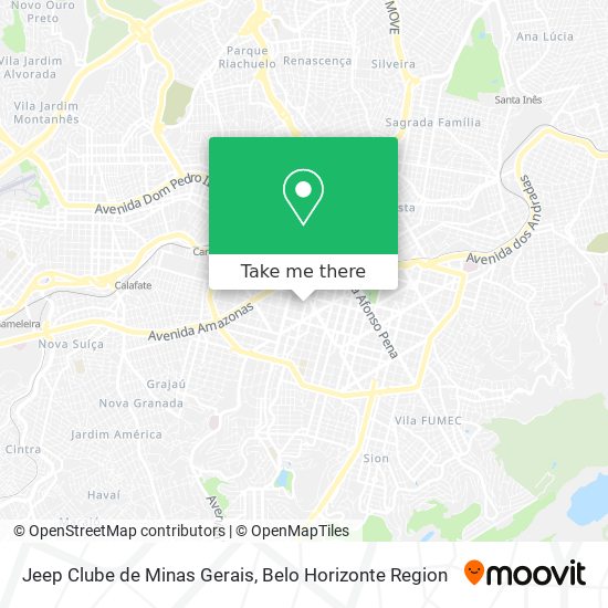 Jeep Clube de Minas Gerais map