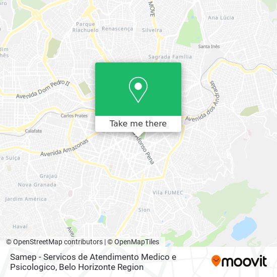 Samep - Servicos de Atendimento Medico e Psicologico map