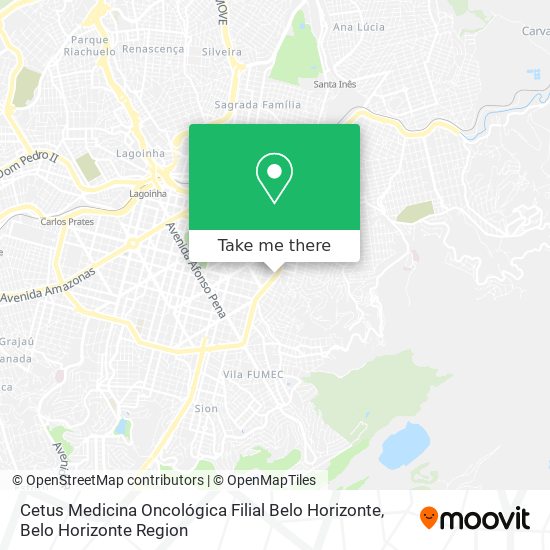 Cetus Medicina Oncológica Filial Belo Horizonte map