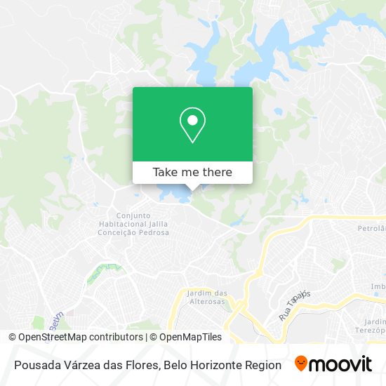 Pousada Várzea das Flores map