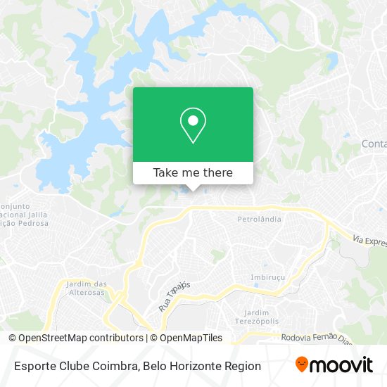 Esporte Clube Coimbra map