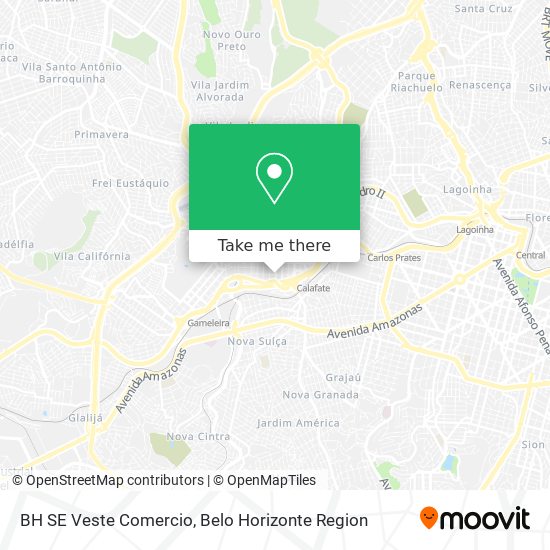 BH SE Veste Comercio map