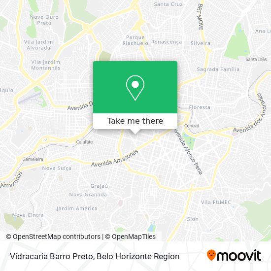 Vidracaria Barro Preto map