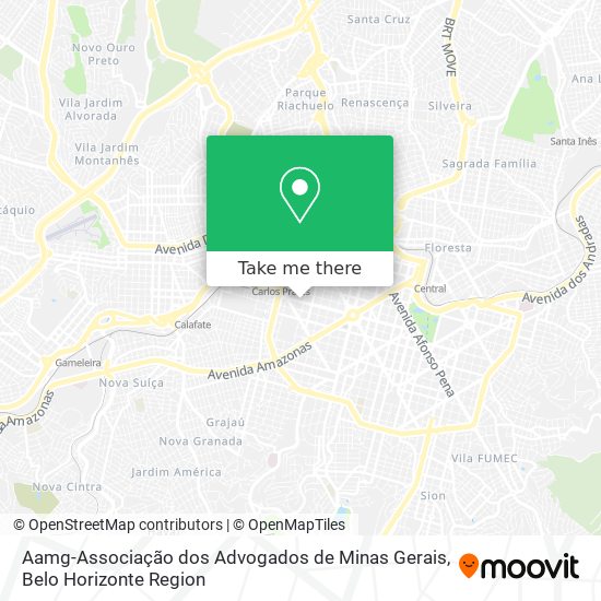 Aamg-Associação dos Advogados de Minas Gerais map