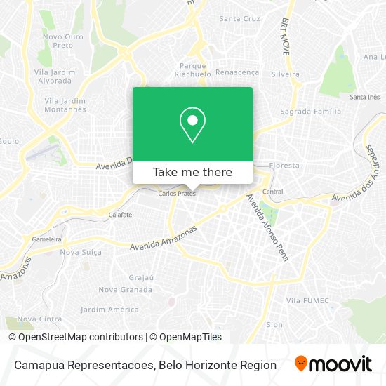Camapua Representacoes map
