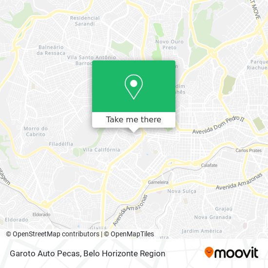 Garoto Auto Pecas map