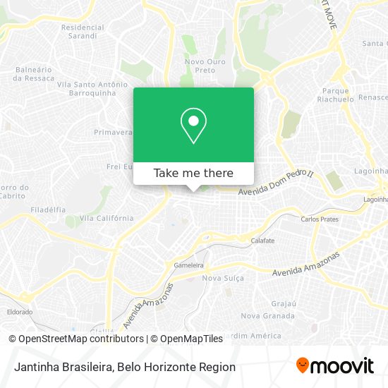 Jantinha Brasileira map