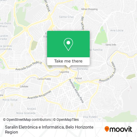 Saralin Eletrônica e Informática map