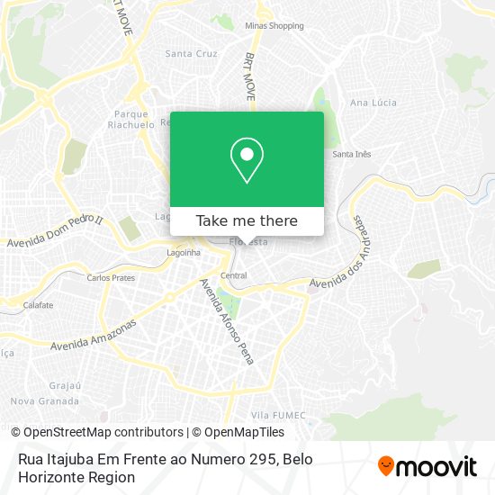 Rua Itajuba Em Frente ao Numero 295 map