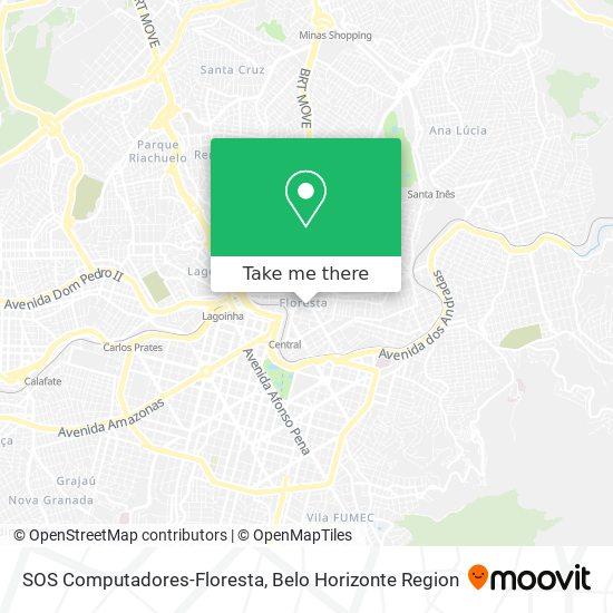 SOS Computadores-Floresta map