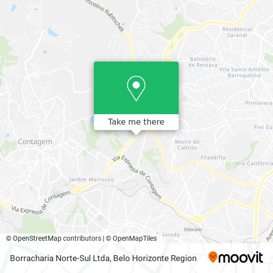 Borracharia Norte-Sul Ltda map