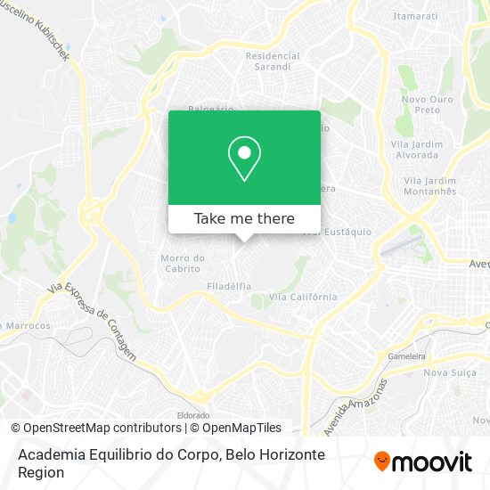 Academia Equilibrio do Corpo map