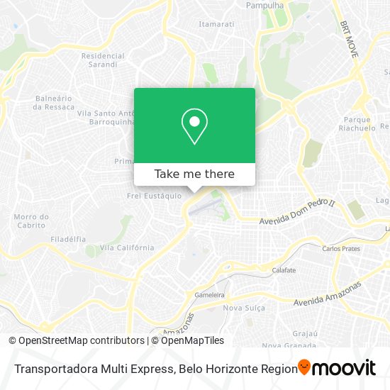 Transportadora Multi Express map