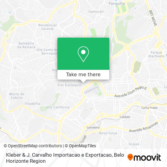 Kleber & J. Carvalho Importacao e Exportacao map